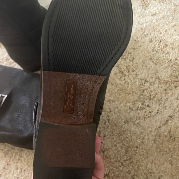 Crown Vintage Bobbie Riding boot Suede Buckles Zipper - Picture 7 of 8